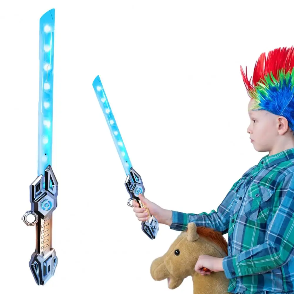 Spada laser con effetti visivi Giocattolo spada laser luminosa per bambini con effetti sonori speciali Luce multicolore per giochi di ruolo