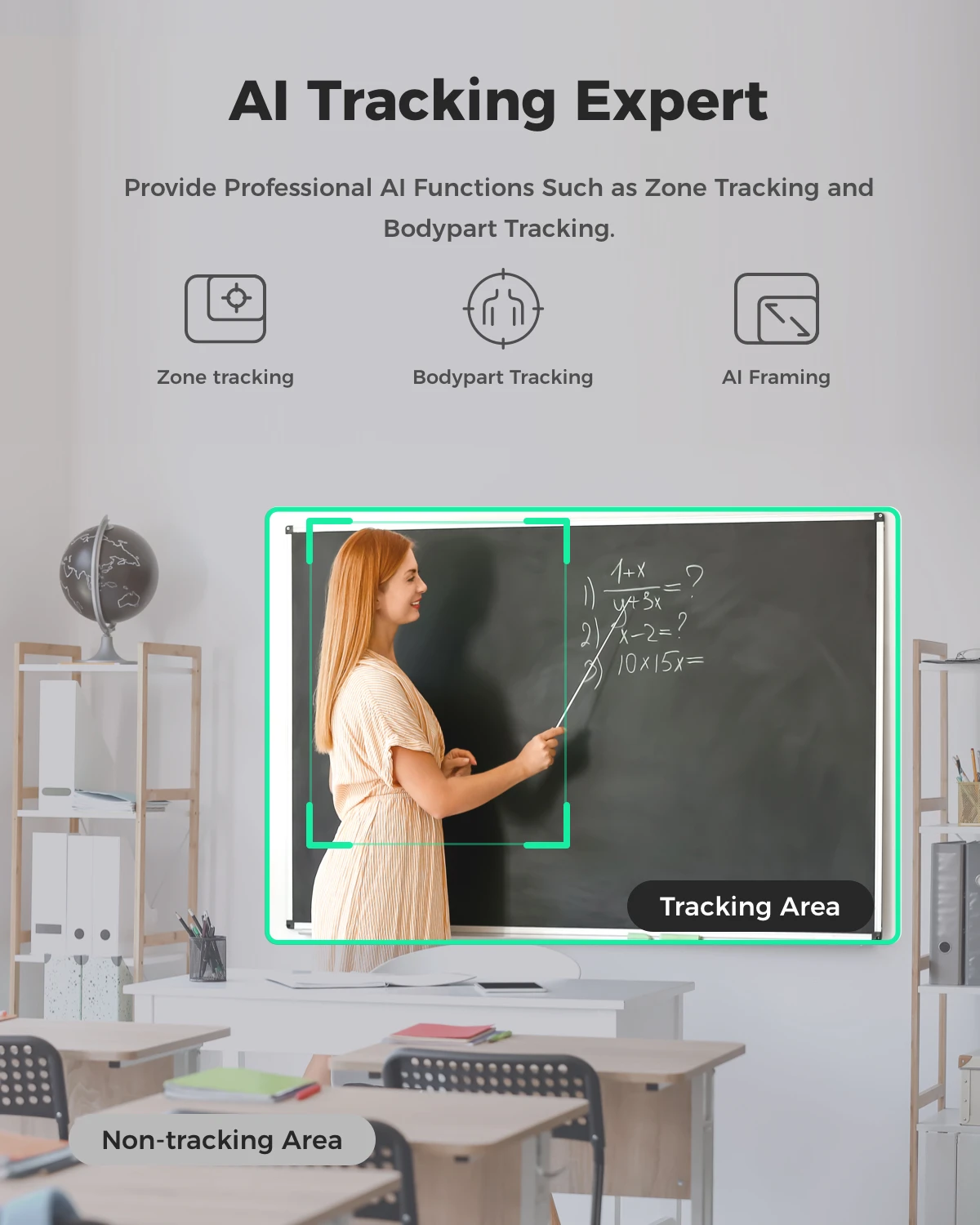 كاميرا ويب OBSBOT Tiny SE 1080P 100FPS للكمبيوتر الشخصي، كاميرا بث PTZ لتتبع الذكاء الاصطناعي مع مستشعر 1/2.8 بوصة، تحكم بالإيماءات، ISO مزدوج، HDR #3