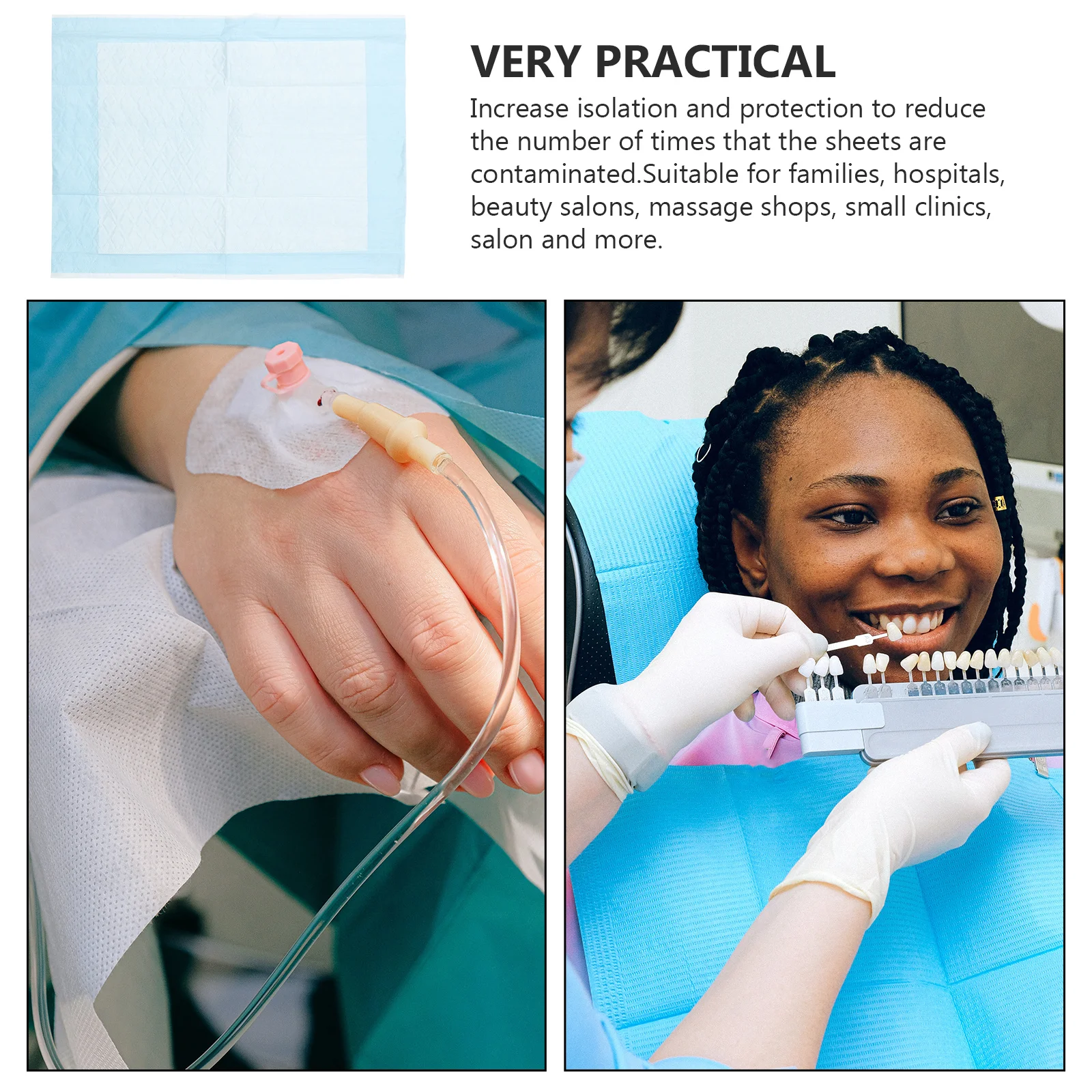 

20 шт. подушечки для кормления одноразовые впитывающие простыни водонепроницаемый нетканый материал синий нетканый материал простыни