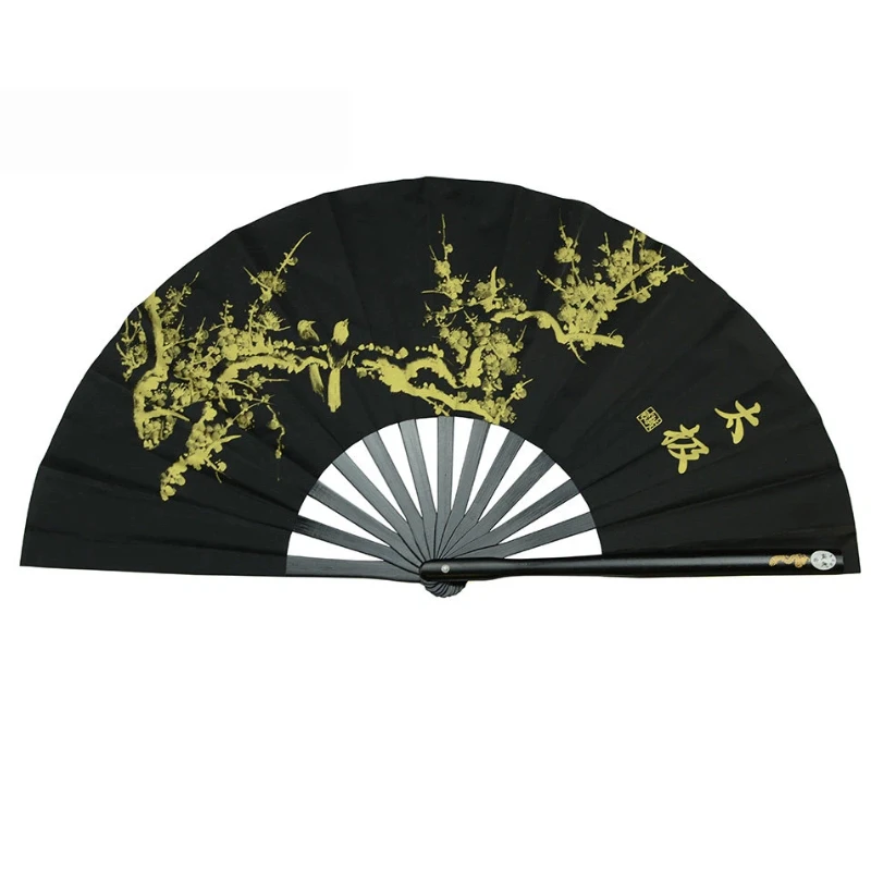 Plum Blossom Tai Chi Trumpet Joyful Eyebrow Chinese Style Kung Fu Dance Martial Arts Performance Fan Square Dance Group Fan
