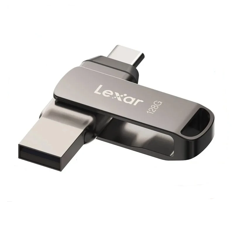 Lexar D400 USB Flash Drive USB 3.1 Type C/A Memory Stick Dual Slot USB Flash Drive 32GB 64GB 128GB 256G For Mobile Phone Compute