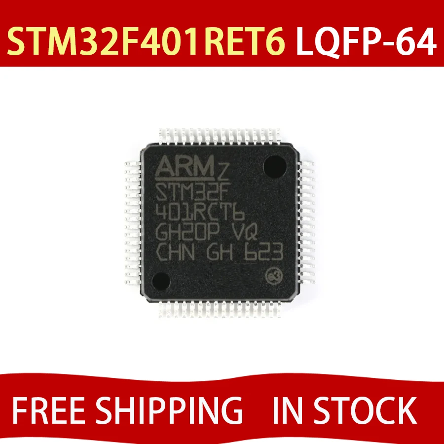 2pcs STM32F401RET6 LQFP-64 32-bit Microcontroller MCU original chip