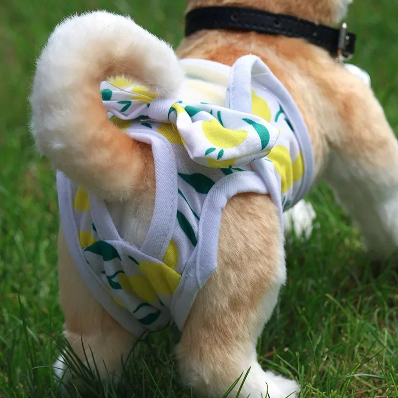 Dog Diapers Physiological Pant Puppy Shorts Underwear Washable Female Dog Diper Panties Pet Dog Cat Clothes S-XL