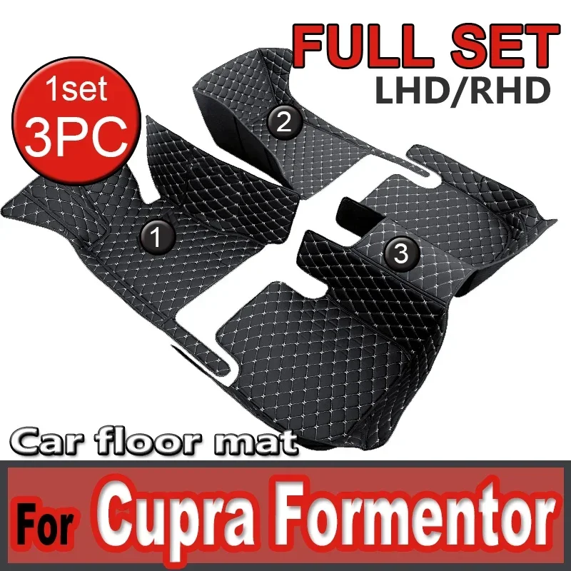 Non-hybrid Vehicle Car Floor Mats For Cupra Formentor 2021~2023 Waterproof Protective Pads Carpet Car Mats Floor Car Accessories