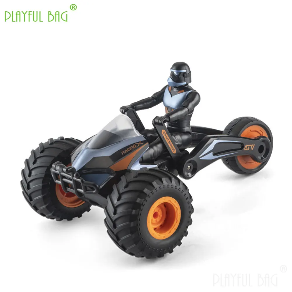 2.4G Remote Control Deformation Motorcycle 360 ° Rotation Stunt Inverted Tricycle Kids Electric Toys Car Christmas Gifts VG132