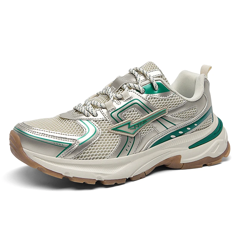 Retro Sports Style Dad Shoes for Couples, Thick-Soled Breathable Summer Mesh Casual Shoes for Men and Women, Shock-Absorbing and Rebound Running Shoes