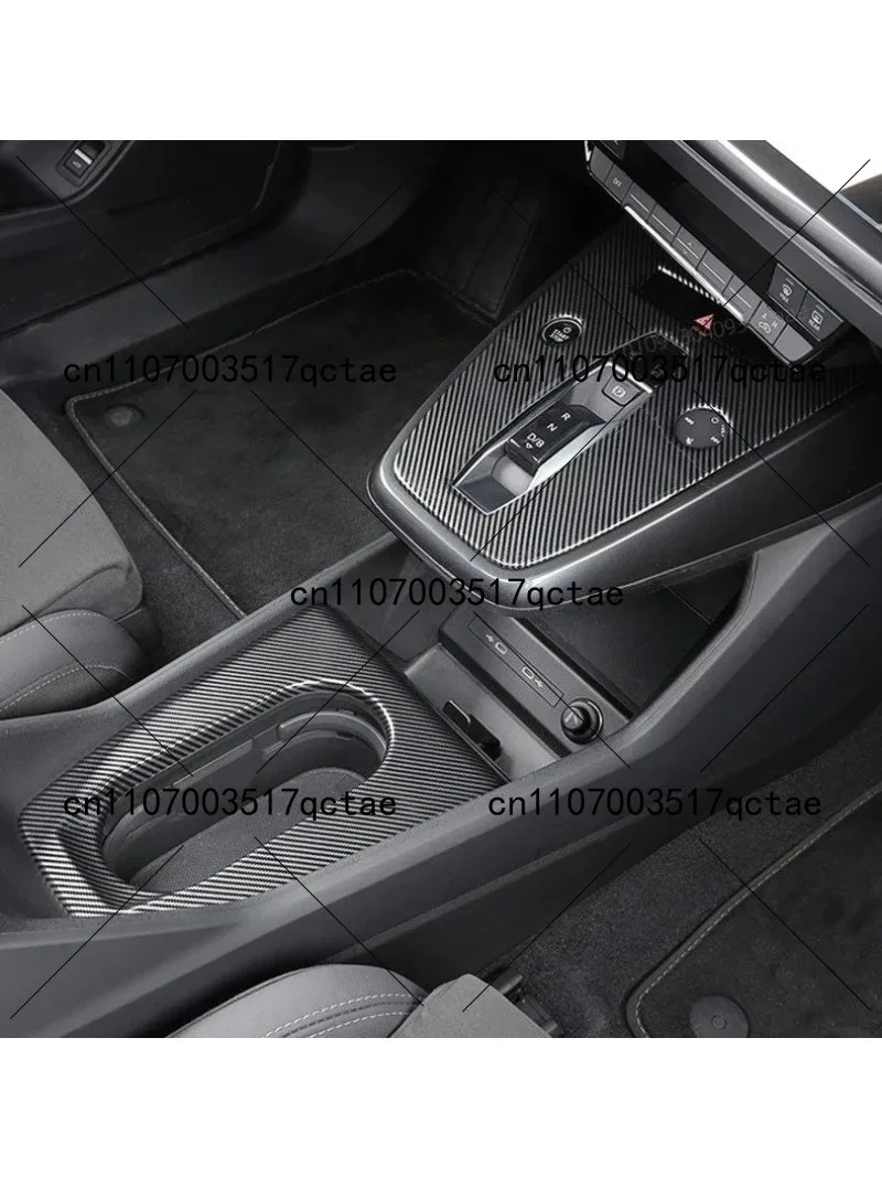 Car Gear Shift Panel Protective Cover Interior Cup Holder Decorative Sticker Styling Accessories For 2021-2025 EV Models