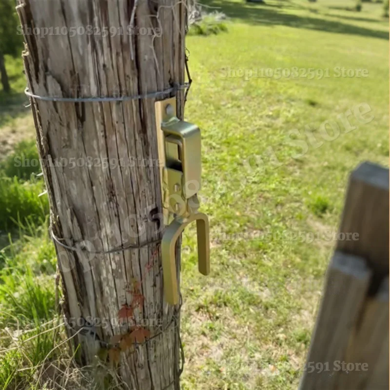 مزلاج بوابة القفل الفوري – مزلاج بوابة عالي التحمل بيد واحدة للمزرعة والمدخل والفناء الخلفي |   قفل زنبركي أوتوماتيكي، سهل التركيب على الخشب