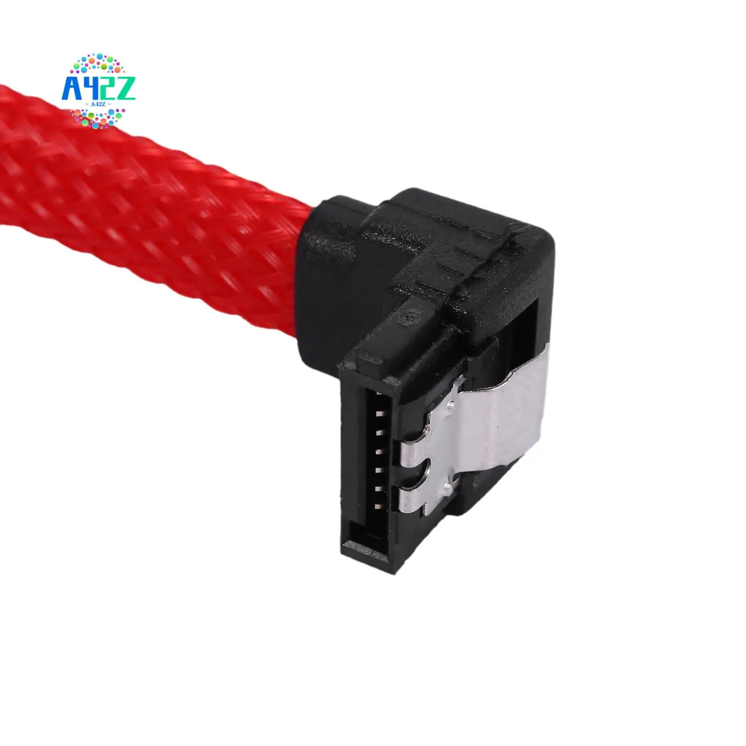 

A42Z-50CM SATA 3.0 III SATA3 7Pin Data Cable Right Angle 6Gb/S SSD Cables HDD Hard Disk Data Cord With Nylon Sleeved