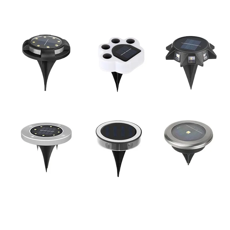 

New Double Color Solar Powered LED Ground Light Garden Landscape Lawn Lamp Buried Light Outdoor Road Stairs Decking light