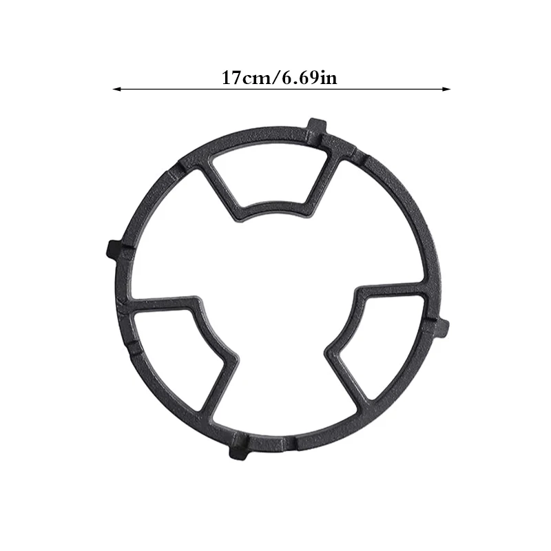 Novo antiderrapante fogão de ferro fundido trivets para cozinha wok cooktop gama pan titular pote leite titular universal fogão a gás rack