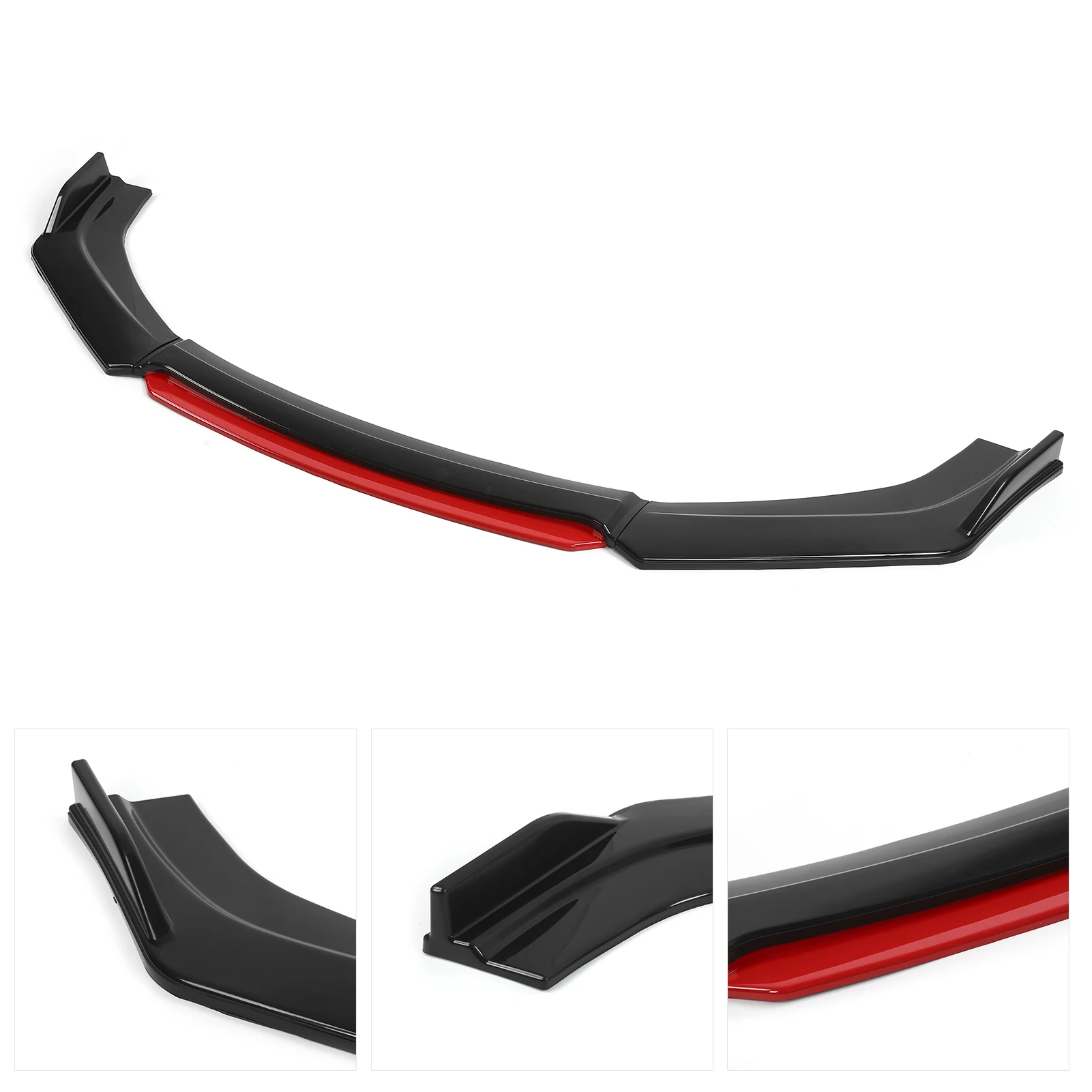 Universal Front Bumper Lip Spoiler Chin Body Kit  PP Auto Car Exterior Aerodynamic Parts Bumper Diffuser Front Spoiler