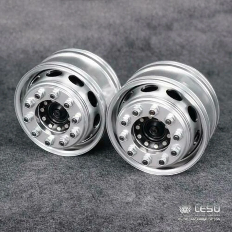 Metal LESU Front Wheel Hub for 1/14 TAMIYA RC Tractor Truck Non-powered Axles DIY Dumper Electric Cars Vehicles Toys for Adults