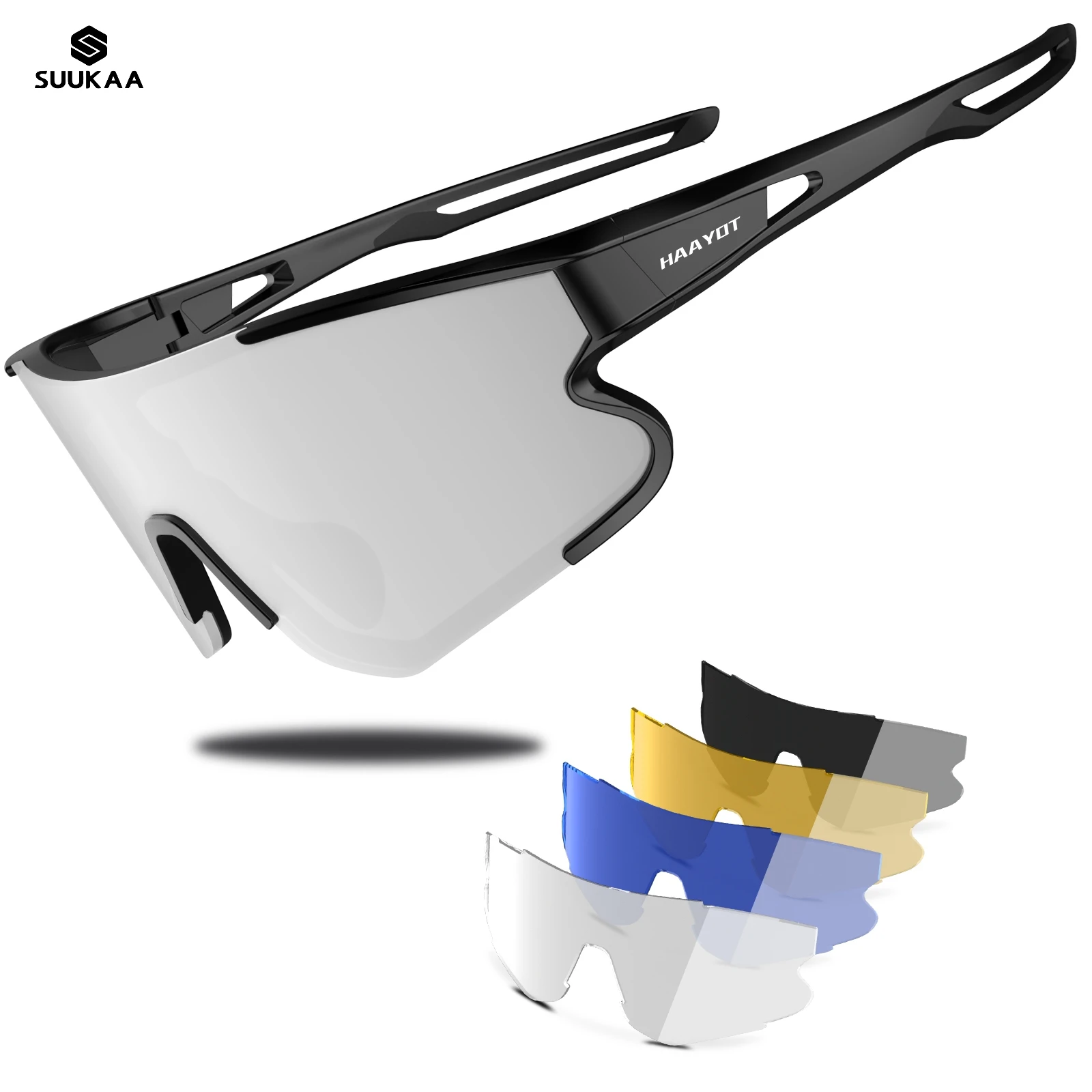 Fashion Sport Polarized 5 Lens Cycling Glasses Bike Mtb Sunglasses Men Women Fishing Running Goggles Safety Bicycle Eyewear