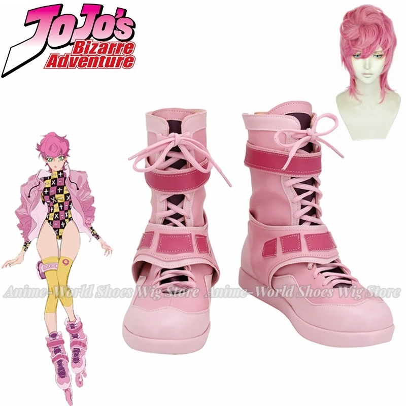 

Розовые ботинки Trish, обувь для косплея Trish Una, ботинки унисекс по индивидуальному заказу