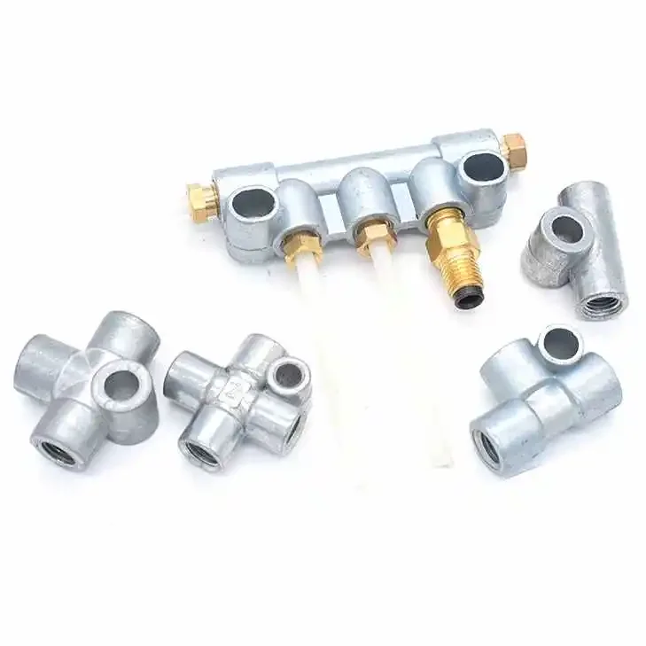 1/8\'\' BSP M8x1 M10x1 Female 2/3/4/5/6/7/8/9/10/12 Ports Aluminum Lube Oil Piston Distributor Value Manifold Block Centralized