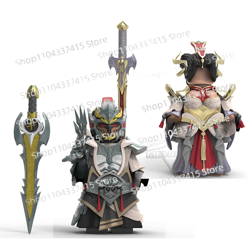 

MOC Высококачественная ограниченная серия мультфильмов анимационная игра Ganjiang Mo Xie Ares Armor Tide Play Новые строительные блоки с ручной росписью.