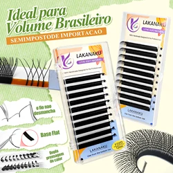 LAKANAKU Y Shape Eyelashes Extension 0.07mm YY Eyelash Double Tips Cilia and Brazilian Volume Soft Faux Mink YY Lashes Y Cilios