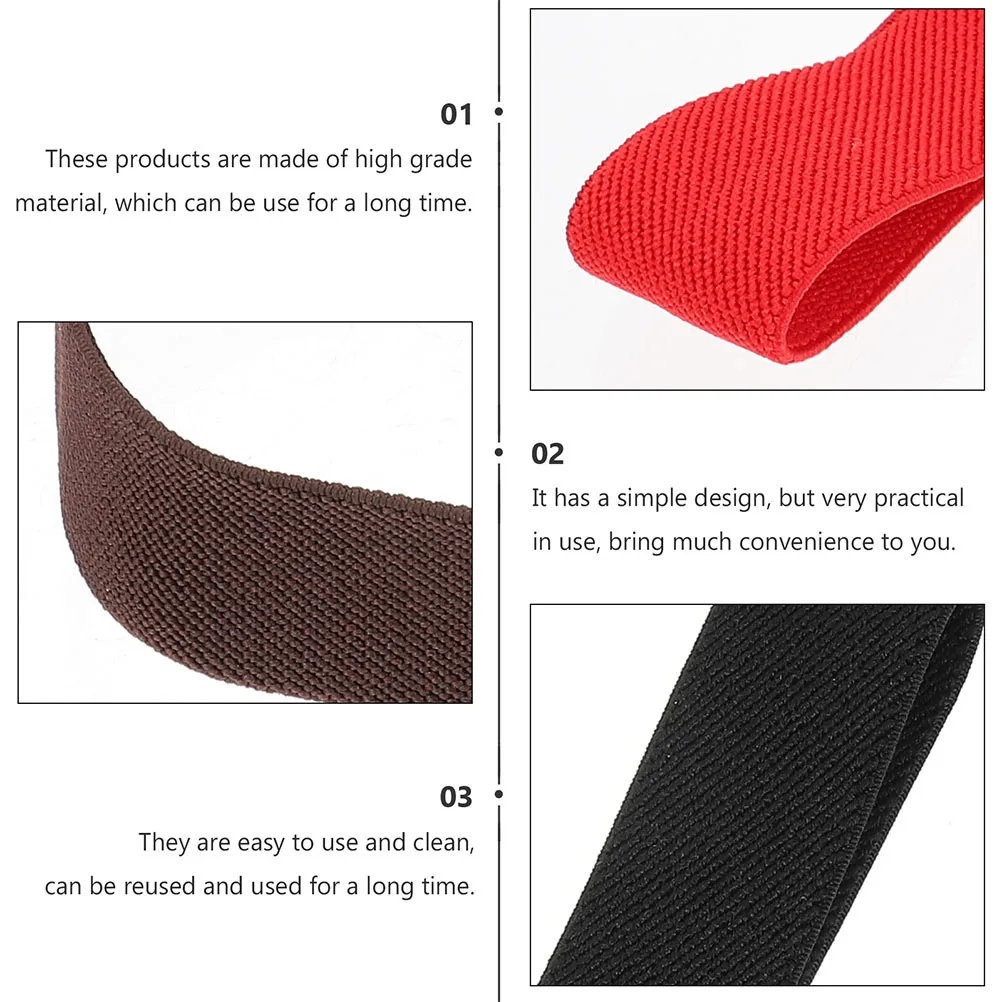 6pcs Elastic Box Straps 25mm Random Color High Elastic Lunchbox Straps Elasticity for Lunchbox Kitchen Bar Supplies