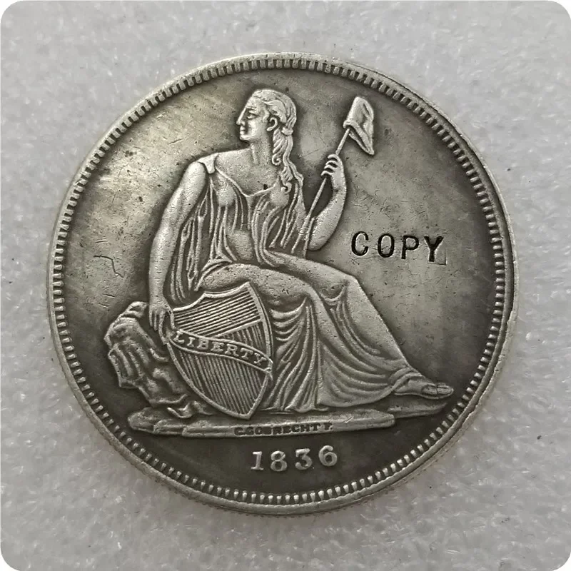 USA 1836 Gobrecht Dollar  Copy Coin commemorative coins-replica coins medal coins collectiblesChallenge Pocket Coins Christmas G