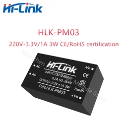 Spedizione gratuita Hi-Link AC/DC HLK-PM03 3.3V 3W 10 pz/lotto Mini modulo di alimentazione regolabile convertitore famiglia intelligente