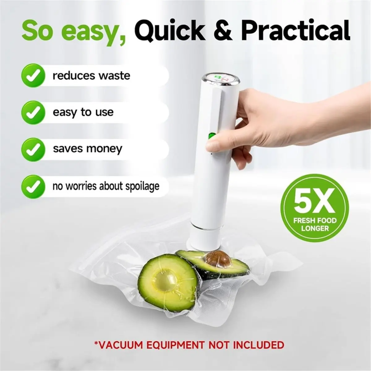 Vacuum Sealer Bags, 40 Reusable Vacuum Sealer Bags for Food, Meal Prep & Sous Vide Cooking