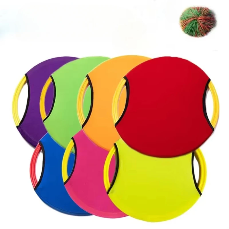 

Bouncing Ring Kindergarten Toys Throw Catch Racket Sensory Outdoor Sports Games Bouncy Ball Discs Toys for Children