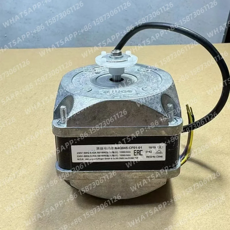 Ventilador de geladeira M4Q045-CF01-01/B05/A05/A23 para freezer, motor elétrico 60/16W, motor de polo coberto importado da Alemanha