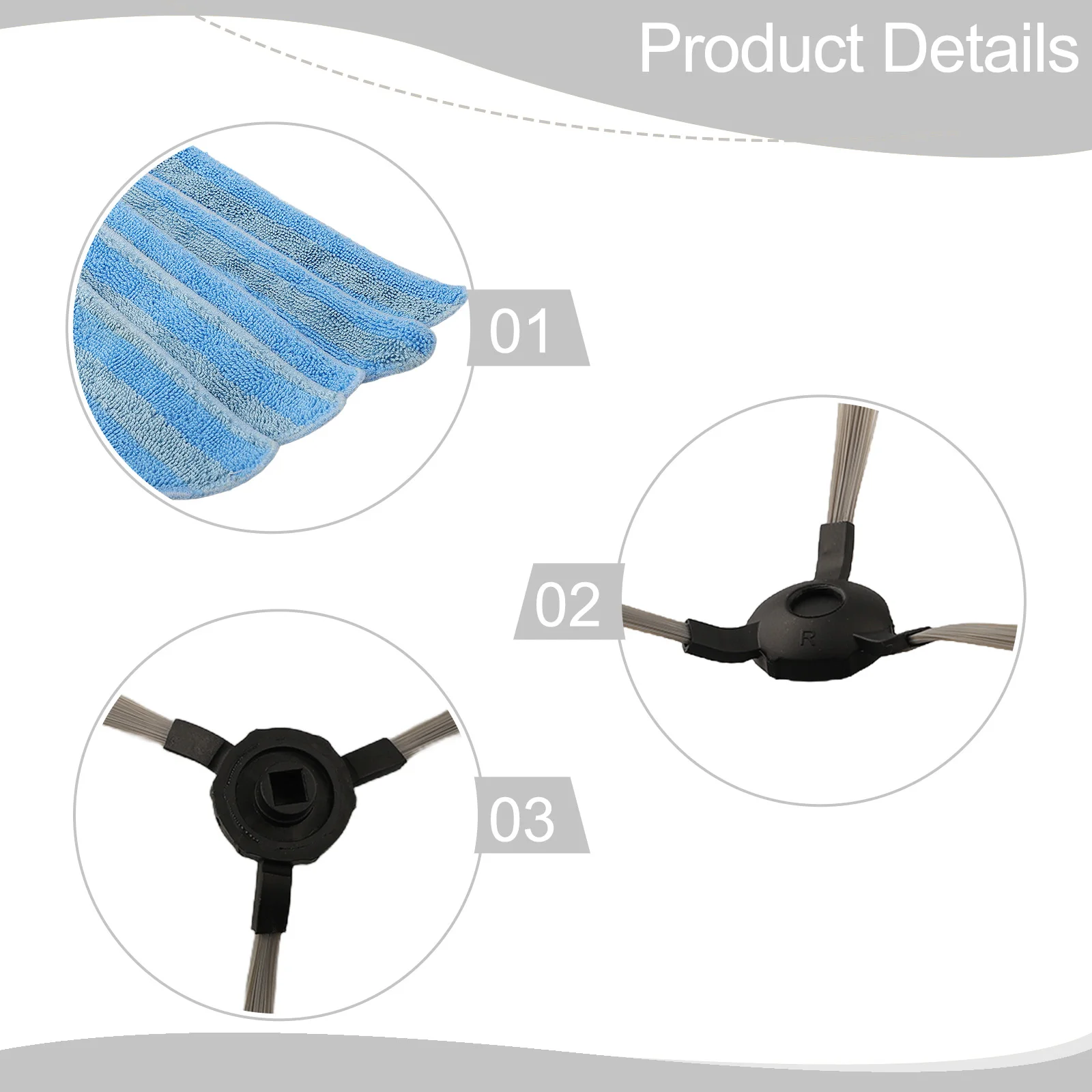 Compatible Model Filter Long Term Durability XPOWER Vacuum Cleaner Mop Cloth Mops The Floor Number Of Pieces for bluebot
