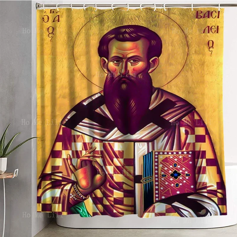 Jesus Nativity Of Christ Sage Portrait Catholic Randomness Religion The Holy Land Orthodox Icons Shower Curtain By Ho Me Lili