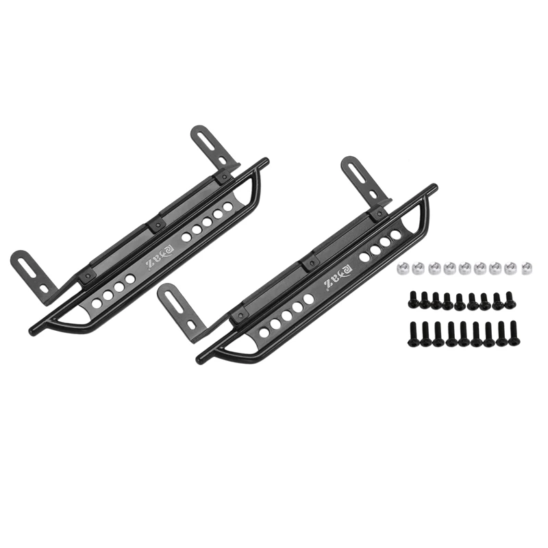 1Pair Metal Side Pedal Rock Sliders Foot Pedal Side Guard Plate For Traxxas TRX-4 TRX4 1/10 RC Crawler Car Upgrade Parts