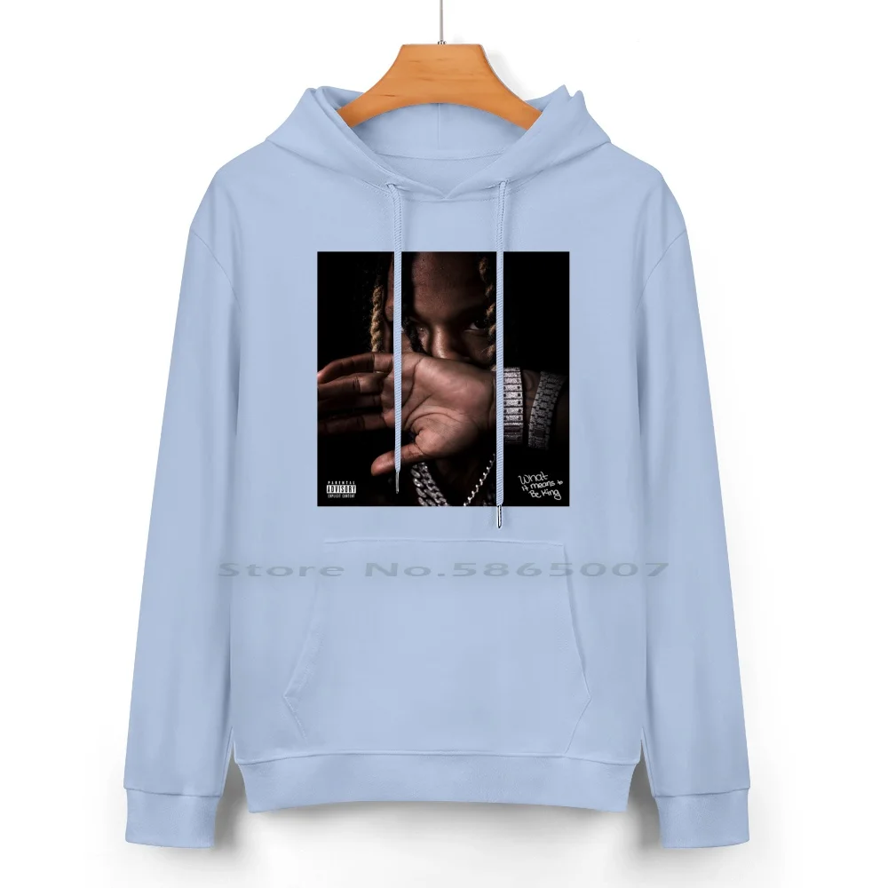 Von " What It Means To Be King " Pure Cotton Hoodie Sweater 24 Colors Live Rapper Trending Song New Album Cover Stylish Von