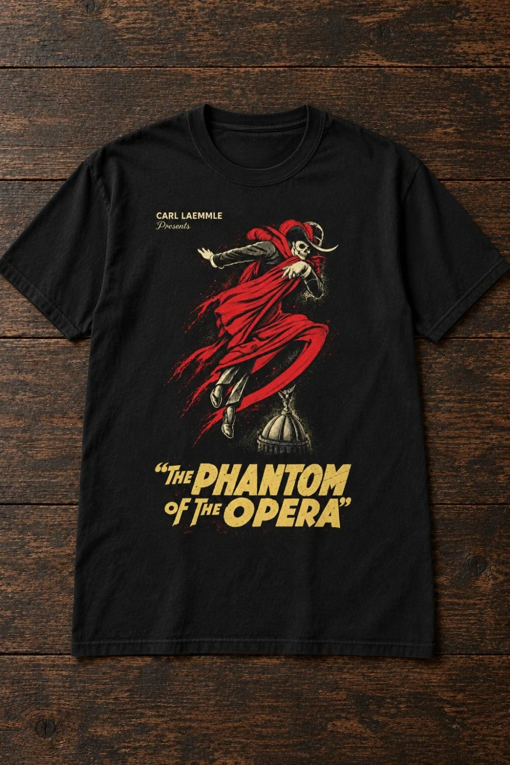 Phantom of The Opera 1925 Edition T-shirt Red Death Mask Ball Horror Movie T-shirt Halloween Movie T-shirt, Silent Movie T-shirt image 6