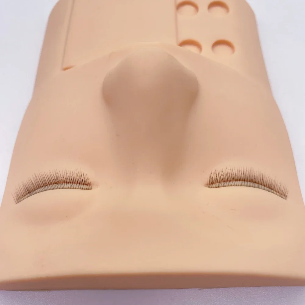 False Eyelash Mannequin Head Flat Doll Head For Lash Practice Eyelash Mannequin Doll Face  Korean Makeup Products Tool For Women