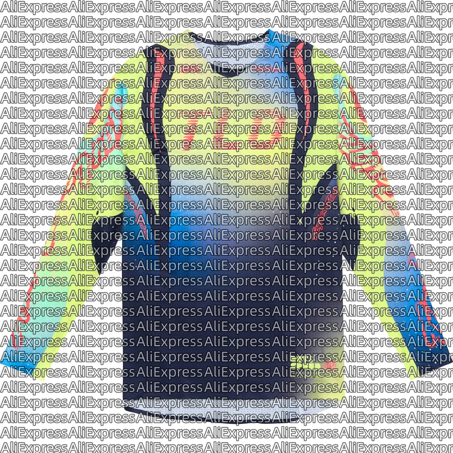 

Adult and Children's Multi-color Gradient Off-road Cycling Clothing 3D Printed Breathable Quick Drying Sports T-shirt