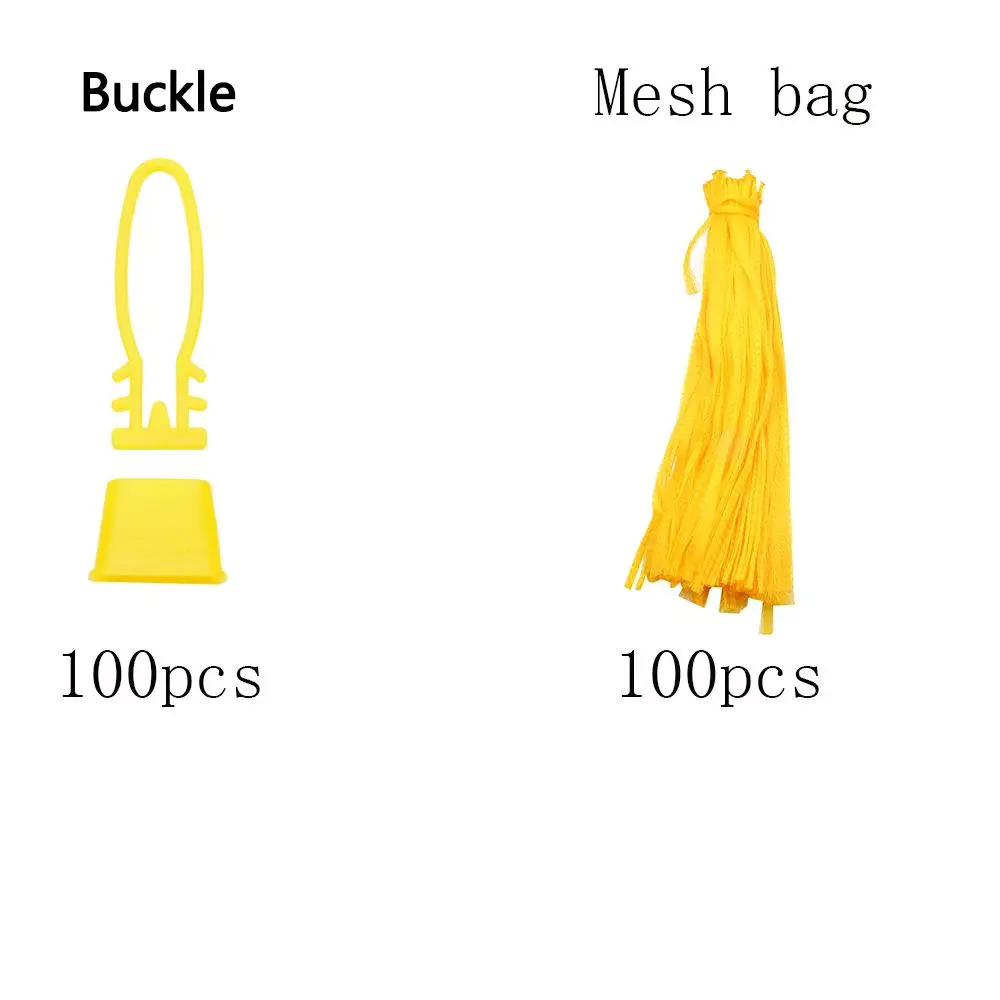 100pcs Egg Hatching Bags Strong Stretchable Plastic Mesh Bag Reusable for Vegetables Fruits Toys 15 inch