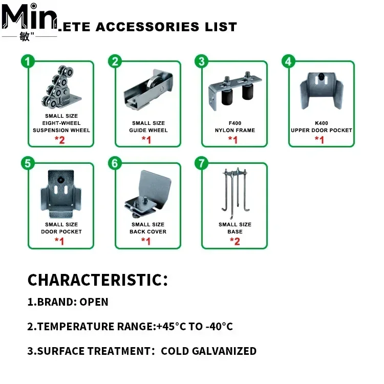 Heavy  400kg Cantilever Sliding Gate Kit Complete Roller Rail System No Ground Track for Farm Garden Commercial Door