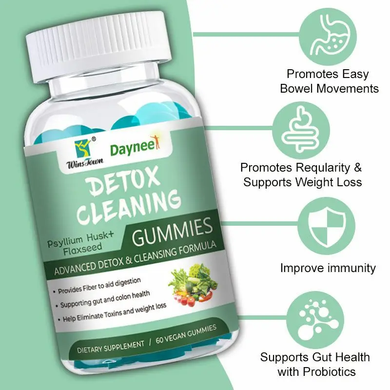 

Clean gummies with vegan ingredients, quickly replenish energy, cleanse the digestive system, and promote skin health