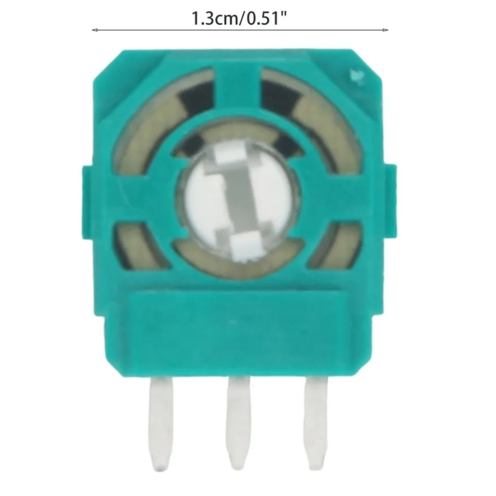 Potenciômetro de joystick portátil 2.3k, módulo de sensor verde com 3 agulhas, resistor de eixo de filme de carbono 3d para ps5, com 10 peças