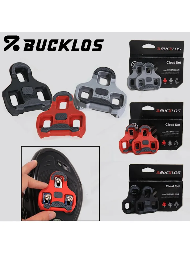 AliExpress BUCKLOS Bicycle Self-Locking Pedal Cleats for LOOK KEO Professional Road Bike Pedals Shoes Cleat 0/4.5/9 Degree Float Cleats
