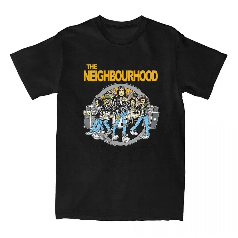 

The Neighborhood NBHD Band Printing T-shirt Cotton High Quality Women/Men Tshirts Ropa Mujer Casual Short Sleeve Tee-shirt Male