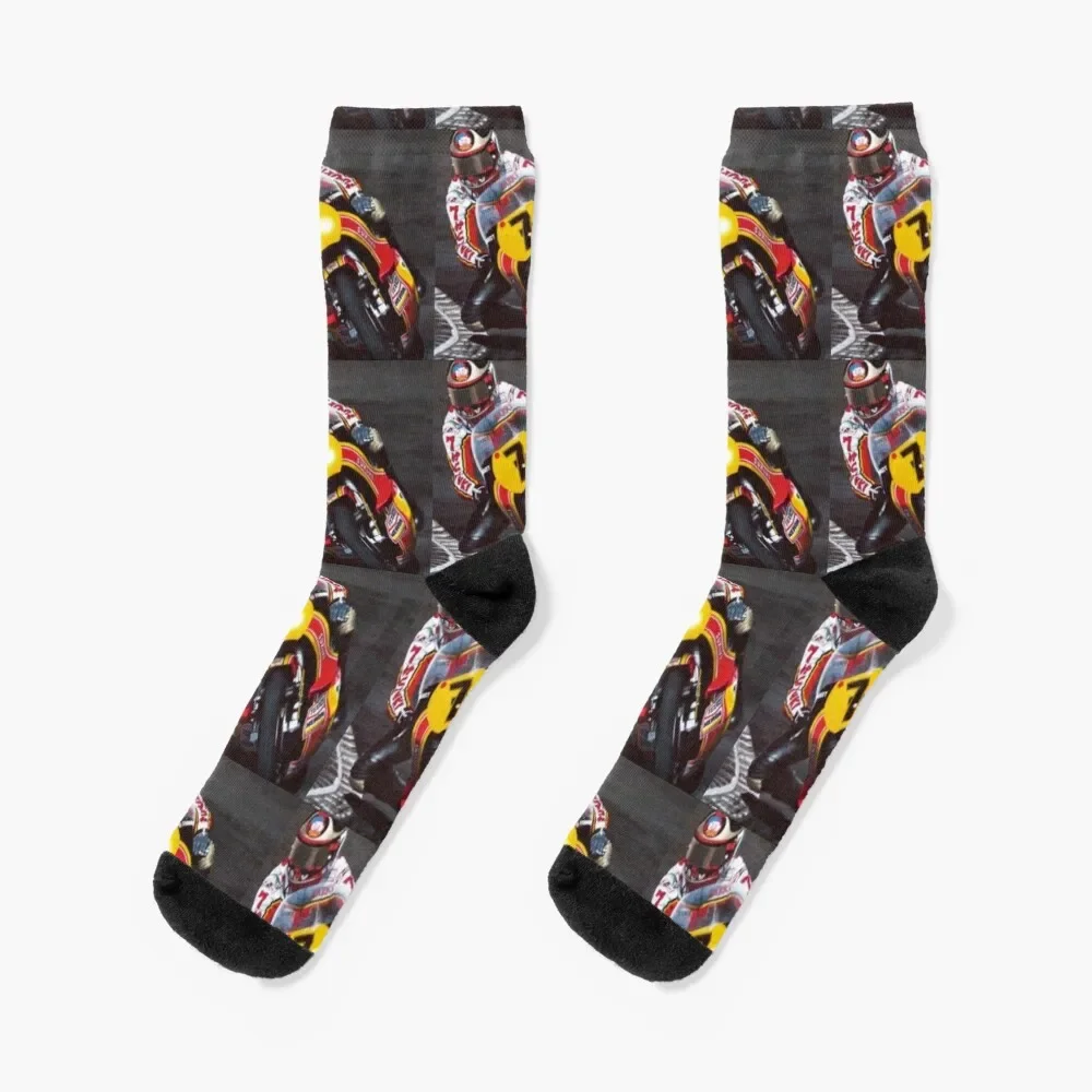 

Barry Sheene, Number 7 Socks sheer Run Running Socks Girl Men's