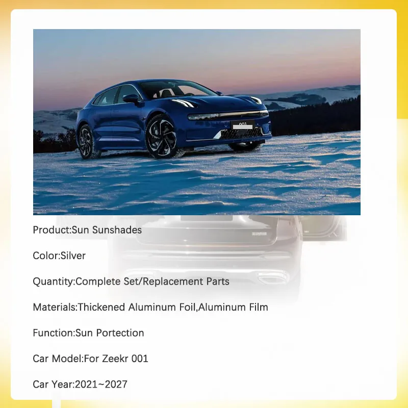 منصات ظلة السيارة ل Zeekr 001 FR 2021 2022 2023 2024 2025 2026 2027 المضادة للأشعة فوق البنفسجية تغطية الشمس الدروع الظل أقنعة اكسسوارات السيارات #6