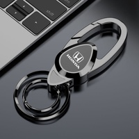 Metal Keychain Buckle Key Rings For Honda Mugen Power Civic Accords CRV Hrv Jazz CBR VTEC Key Chain Auto Accessories
