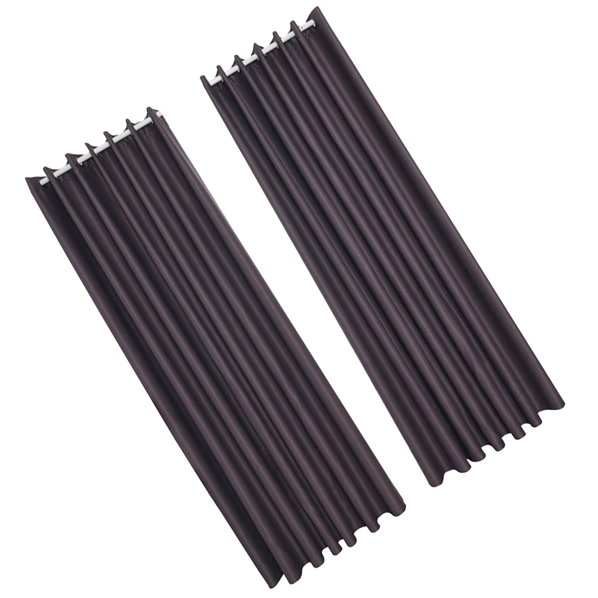 

2pcs Blackout Curtains 213X132Cm Dark Grey Decorative Window Curtain For Living Room Bedroom Uv Protection Modern