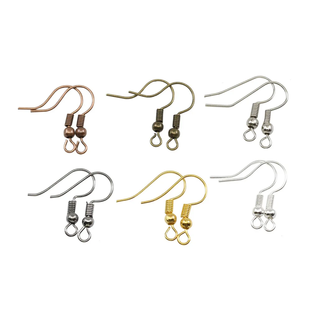 100pcs/lot 20x17mm DIY Earring Findings Earrings Clasps Hooks Fittings DIY Jewelry Making Accessories Iron Hook Earwire Jewelry