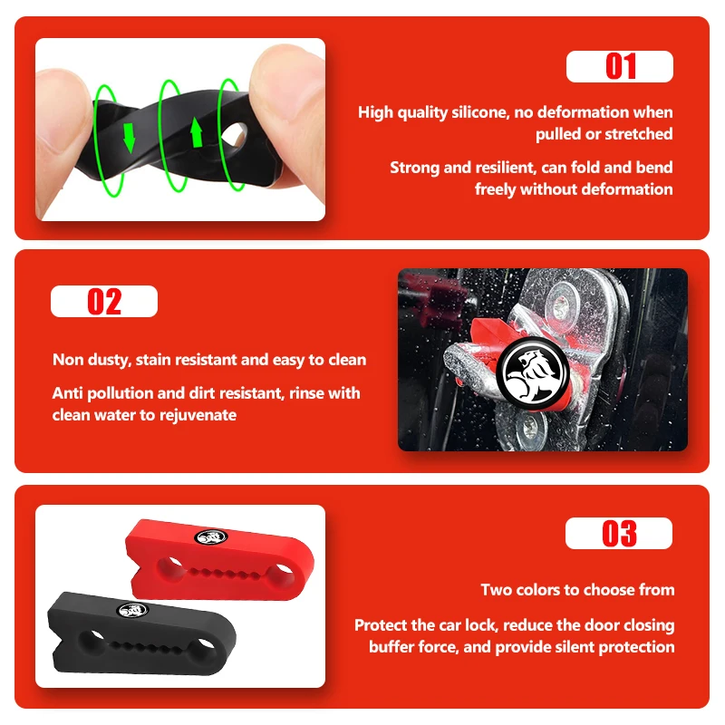 Car Door Lock Buckle Shock Absorbing Pad Mute Buffering Cushion For Holden HSV Commodore VT VX VU VY VZ VE Astra H SV