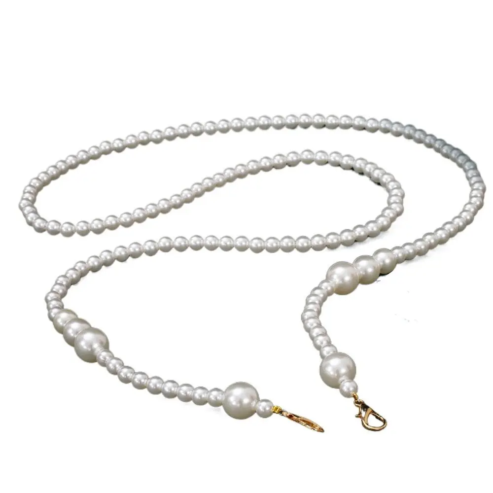 

New 100-120cm Purse Pearl Strap DIY Beaded Chain Bag Pearl Chain Replacement Bag Accessory Shoulder Bag