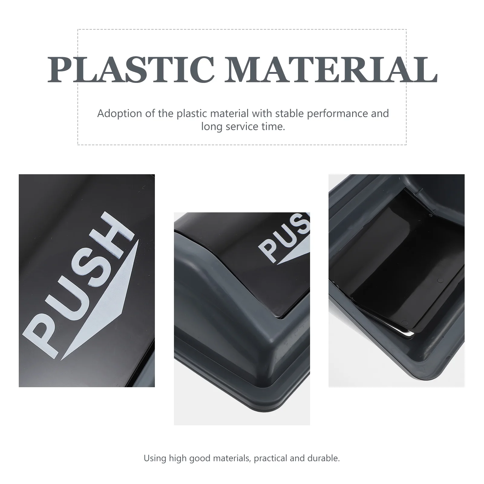 

Trash Can Lid Waste Bin Cover Plastic Kitchen Bathroom 20L Brute Lids Only Litter Covers Easy Installation Long Service