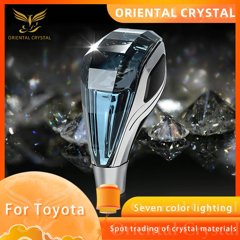 

LED Crystal Shift Knob, Suitable For 8-10-12MM Diameter Thread, Suitable For Toyota, KIA, Chevrolet, Nissan, Lexus, Mitsubishi,